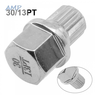 ⚡NEW 8⚡Wheel Lock Lug Nut Accessory Anti Theft Car Hollow Rustproof Silver Tone