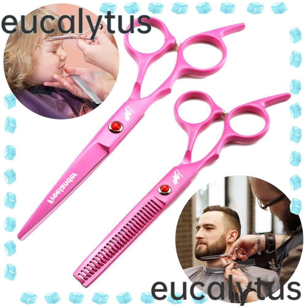 eucalytus1-กรรไกรตัดผม-มืออาชีพ-กรรไกรตัดผม-สีชมพู-บาง