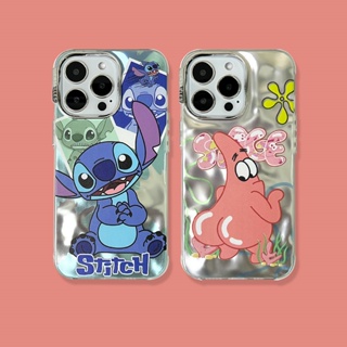 เคสโทรศัพท์มือถือ กันกระแทก ลาย Stitch Patrick Star สําหรับ IPhone 11 12 13 14 Pro Max 14 Pro Max 13 Pro 12