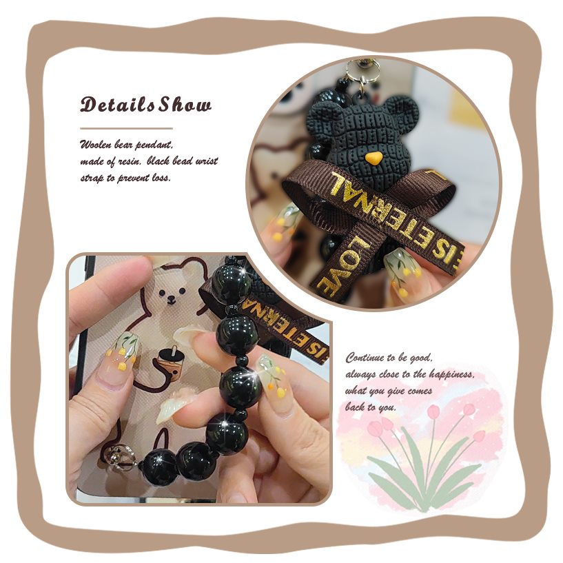 phone-case-back-cover-phone-case-for-samsung-galaxy-s23fe-sm-s7110-waterproof-bear-bracelet-soft-case-anti-knock-cute