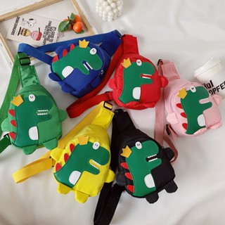 Spot second hair# Childrens bag new trendy small dinosaur shoulder bag Korean cartoon girl messenger bag baby chest bag 8.cc