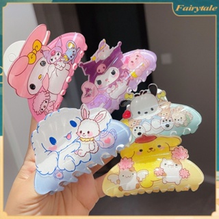 ❀ Sanrio Grip Clipcute Sweet Girl Hairpin Back Head Spoon Hairpin Headwear Hello Kitty Kulomi Cinnamoroll Bangs Clip Hairstyle Accessories