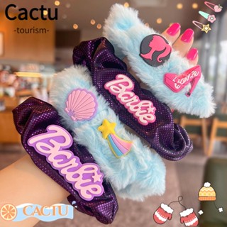 Cactu ยางรัดผมหางม้า แบบยืดหยุ่น สีพื้น อุปกรณ์เสริม สําหรับตุ๊กตาบาร์บี้