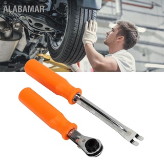 ALABAMAR 2PCS Automatic Slack Adjuster เครื่องมือ Set Fork End Release Tool Double Square Ratcheting Wrench for Trucks Trailers