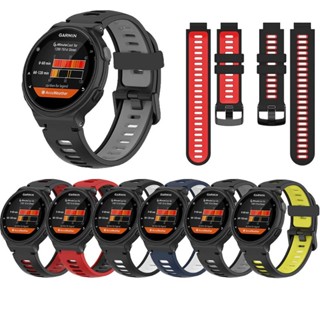 สายนาฬิกาข้อมือซิลิโคน แบบนิ่ม สําหรับ Garmin Forerunner 220 230 620 630 735XT Forerunner 235