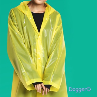 เสื้อแจ็กเก็ตกันฝน กันน้ํา แบบพกพา ใช้ซ้ําได้ ระบายอากาศได้ดี สีโปร่งใส สําหรับขี่จักรยาน ตั้งแคมป์ เดินทาง เดินป่า