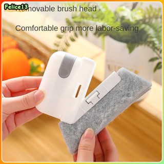 2-in-1 แปรงถอดช่องว่างในครัวเรือนมัลติฟังก์ชั่น Windowsill Sink Cleaning Brush Tool -FE