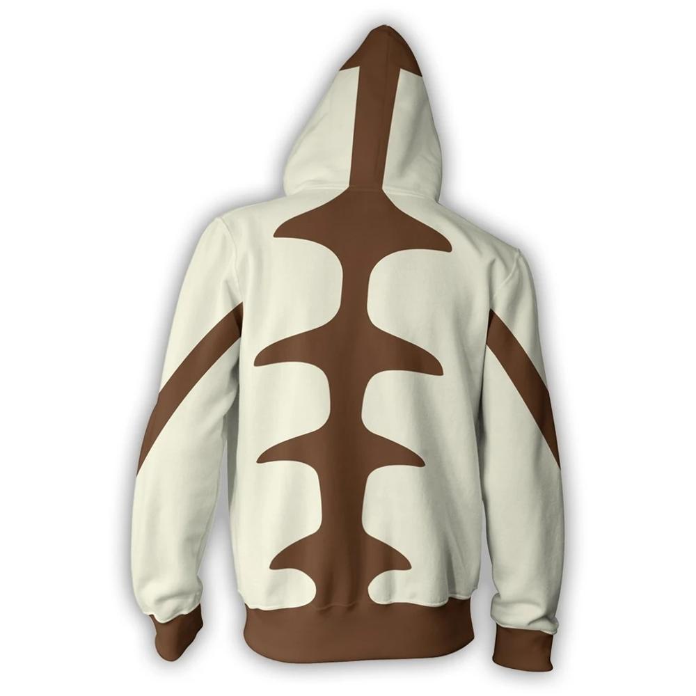 avatar-last-airbender-appa-เสื้อแจ็กเก็ต-มีฮู้ดดี้-มีซิป-ลําลอง-ลายอนิเมะ-avatar