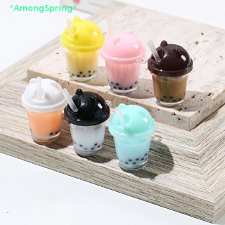 Amongspring> ใหม่ แก้วน้ํา ไอศกรีมมิลค์เชค อุปกรณ์เสริม สําหรับบ้านตุ๊กตา