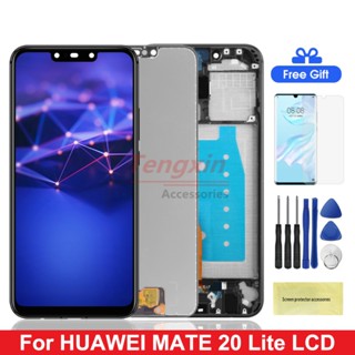 หน้าจอสัมผัส Lcd ดิจิทัล 6.3 นิ้ว พร้อมกรอบ แบบเปลี่ยน สําหรับ Huawei Mate 20 lite SNE-AL00