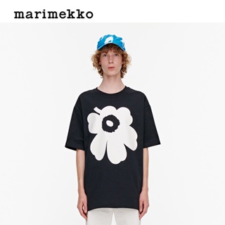 【Unikko Print】เสื้อยืด ผ้าฝ้าย พิมพ์ลาย Marimekko Marimekko แฟชั่นสําหรับผู้ชาย และผู้หญิง