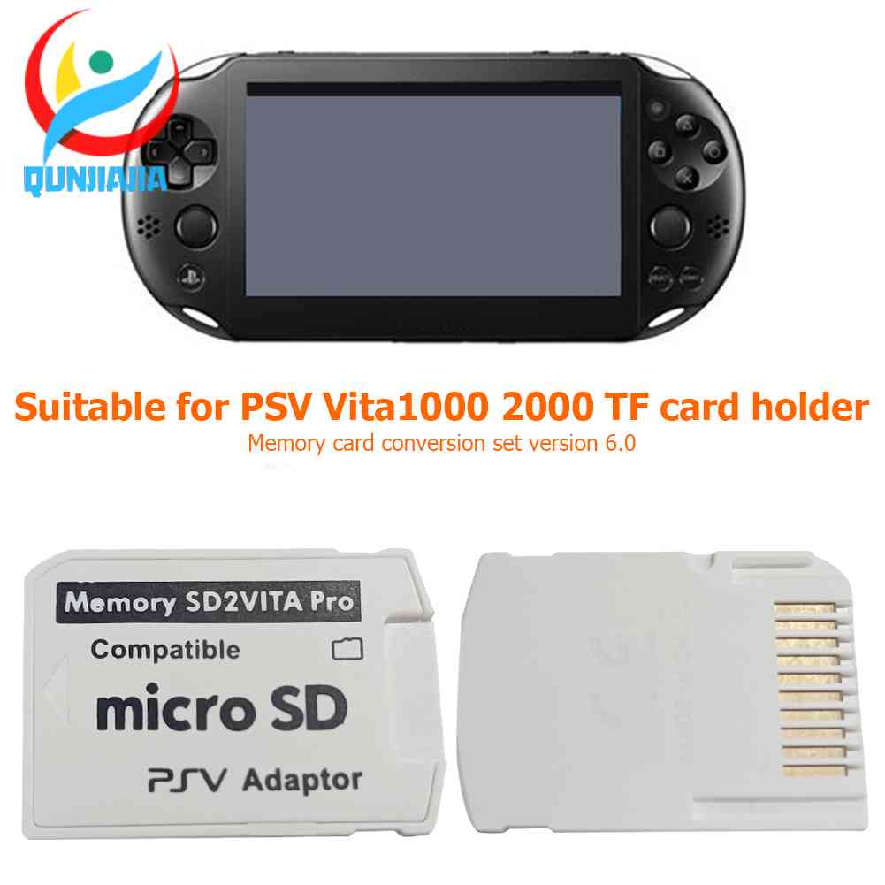 ภาพหน้าปกสินค้าอะแดปเตอร์การ์ดหน่วยความจํา เวอร์ชั่น 6.0 SD2VITA สําหรับระบบ PS Vita 1000 2000 3.65 จากร้าน qunjiajia.th บน Shopee