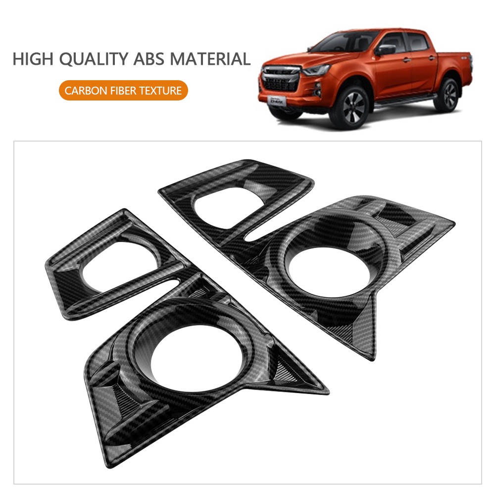 ฝาครอบไฟตัดหมอก-ด้านหน้ารถยนต์-คาร์บอนโครเมี่ยม-สําหรับ-isuzu-d-max-dmax-2021-2022-2023