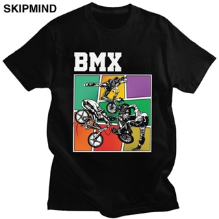 【ใหม่】เสื้อยืด ผ้าฝ้าย พิมพ์ลาย Bmx Stunts cool Bikers 33892 สําหรับผู้ชาย