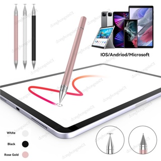 2 in 1 ปากกาสไตลัส พื้นผิว สําหรับ Apple iPad 10th10.9 7 8 9th Pro 11 Air 5 Mini Android โทรศัพท์ วาดภาพ หน้าจอ ดินสอ