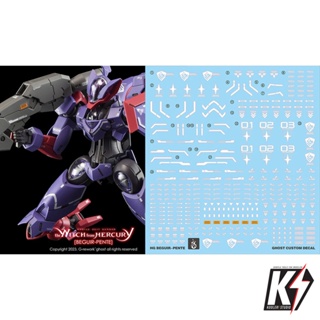 Waterdecal CG HG Beguir-Pente #ดีคอลน้ำสำหรับติดกันพลา กันดั้ม Gundam พลาสติกโมเดลต่างๆ