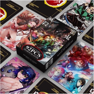 สติกเกอร์โปสการ์ด ลาย ONE PIECE HARUTO SPY FAMILY Tokyo Revengers Jujutsu Kaisen Lomo สีฟ้า สําหรับตกแต่งบ้าน 92 ชิ้น ต่อกล่อง