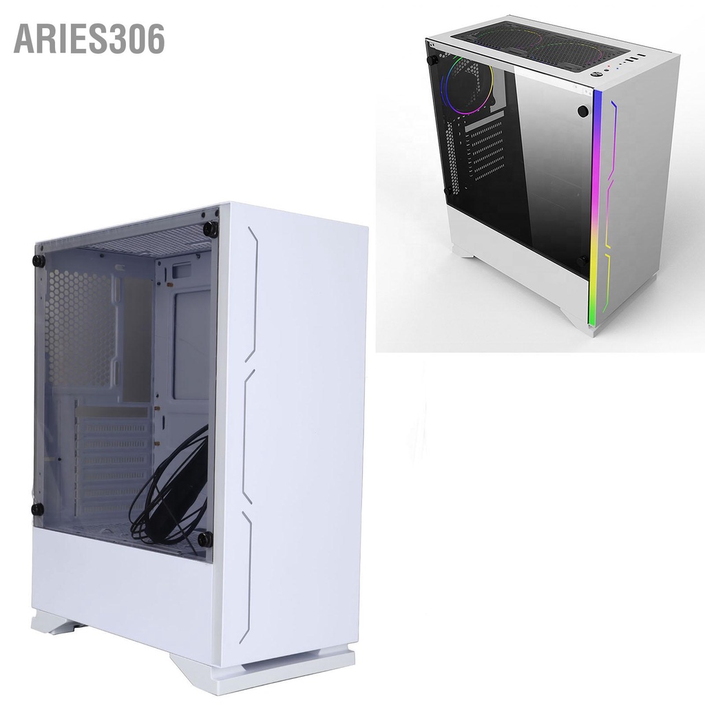 aries306-เคสคอมพิวเตอร์ตั้งโต๊ะ-rgb-แบบใส-7-ช่อง-เข้ากันได้สูง