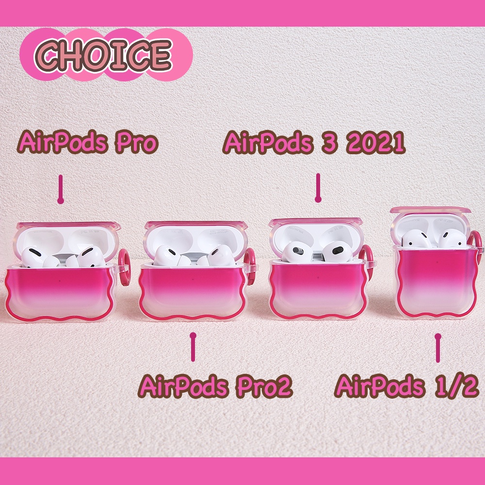 เคสหูฟังซิลิโคนนิ่ม-ลายคลื่น-สีแคนดี้-สําหรับ-airpods-1-2-3-generation-pro-pro2