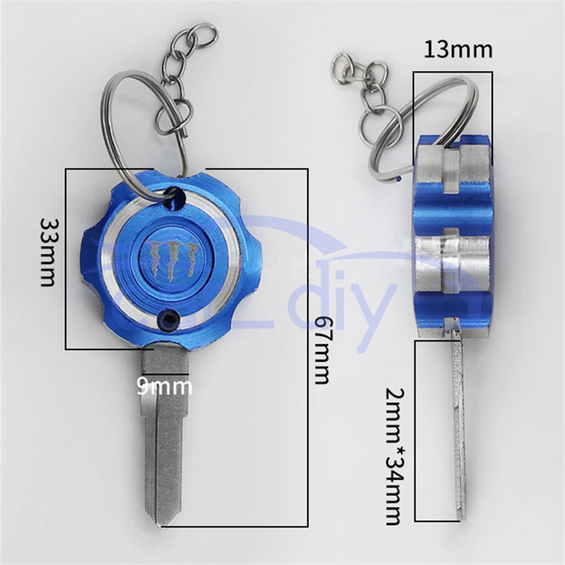 พวงกุญแจโลหะ-ดัดแปลง-หรูหรา-อุปกรณ์เสริม-สําหรับรถจักรยานยนต์-สกูตเตอร์