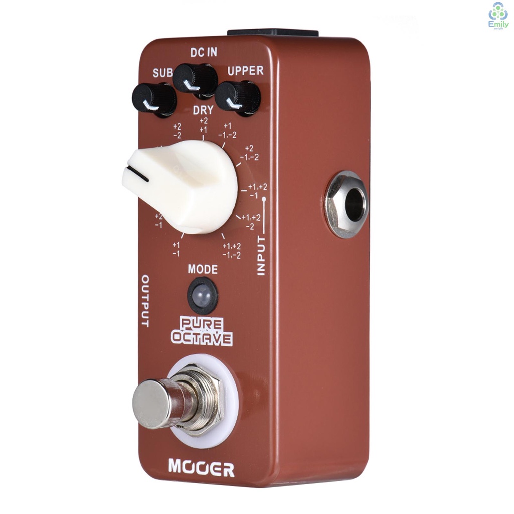 mooer-pure-octave-แป้นเหยียบเอฟเฟคกีตาร์-แบบโลหะ-ขนาดเล็ก-11-โหมด-19-มาใหม่