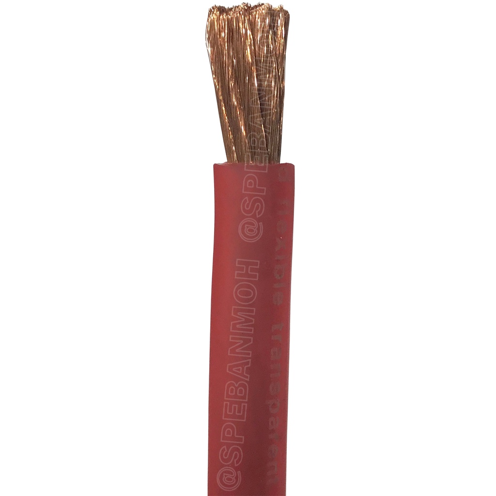 [ 1 เมตร ] NT-BAT2 แดง Red ฉนวนพีวีซีนิ่ม Nectech สายพาวเวอร์แบตเตอรี่ ...