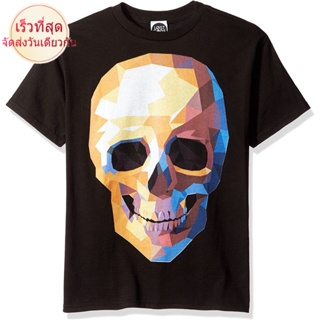 GOOD YFเสื้อยืดผู้ชาย Fifth Sun Boys Little Boys Poly Skull Graphic T-Shirt men เสื้อ ยืด ผู้ชาย คอกลม โอเวอร์ ไซส