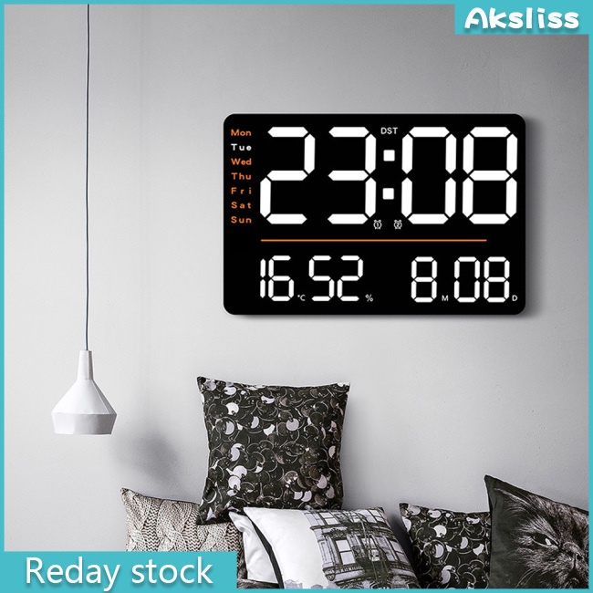 aks-นาฬิกาปลุกดิจิทัล-led-12-24-ชม-ปรับความสว่างได้-อุณหภูมิ-ความชื้น