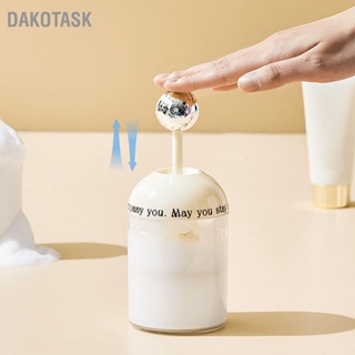 Dakotask เครื่องทําโฟมล้างหน้า Abs สีขาว สีเงิน ปลอดภัย ผลิตภัณฑ์ดูแลผิว