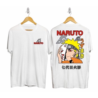 【สปอตสินค้า】 เสื้อยืดแขนสั้นผ้าฝ้ายพิมพ์ลาย Naruto Anime สำหรับผู้ชายและผู้หญิงแฟชั่นสุดเท่สไตล์ร้อนแรง
