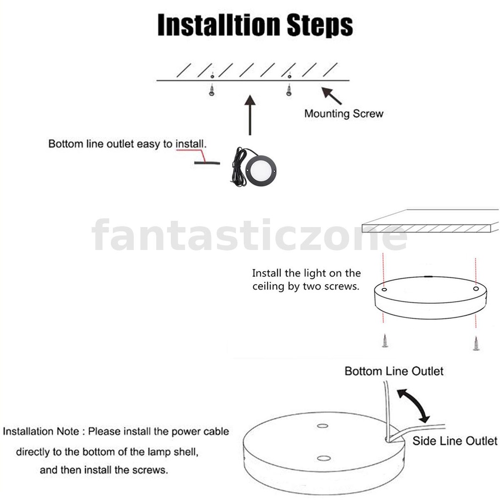 fantasticzone-โคมไฟ-led-12v-ทรงกลม-สําหรับติดเพดานรถยนต์-รถตู้-เรือ-รถบ้าน-2-4-6-ชิ้น