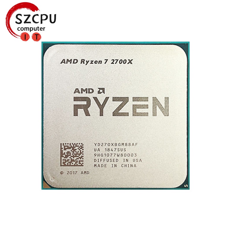 Amd Ryzen 7 2700X R7 2700X 3.7 GHz ซ็อกเก็ตเกมมิ่งเซน และโปรเซสเซอร์ ...