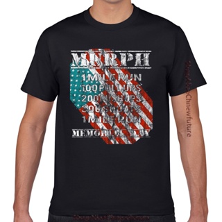 【ใหม่】【hot sale】ใหม่ เสื้อยืดผ้าฝ้าย 100% พิมพ์ลายดอกไม้ Murph Challenge Memorial Day Wod 2022 สําหรับผู้ชาย ใส่ออกกําลั
