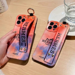 เคสโทรศัพท์มือถือ พร้อมสายรัดข้อมือ สําหรับ iPhone 14 Pro iPhone 13 iPhone 12 Pro iPhone 11