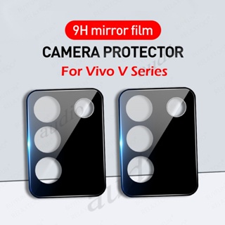 ฟิล์มกระจกนิรภัยกันรอยเลนส์กล้อง 3D ทรงโค้ง สําหรับ VIVO V27 Pro V27e V27Pro VIVO V25 Pro V25e V25Pro 1-3 ชิ้น