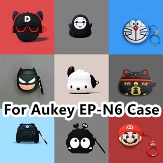 【พร้อมส่ง】เคสหูฟัง แบบนิ่ม ลายการ์ตูนฉลาม และสุนัข สําหรับ Aukey EP-N6 EP-N6