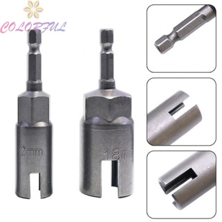 【COLORFUL】Nut Driver Set 2pcs Butterfly Bolt Socket Power Wing Nut Slot Steel Tools