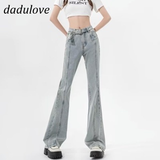 DaDulove💕 New American Ins High Street Retro Jeans Small Crowd High Waist Micro Flared Pants Large Size Trousers