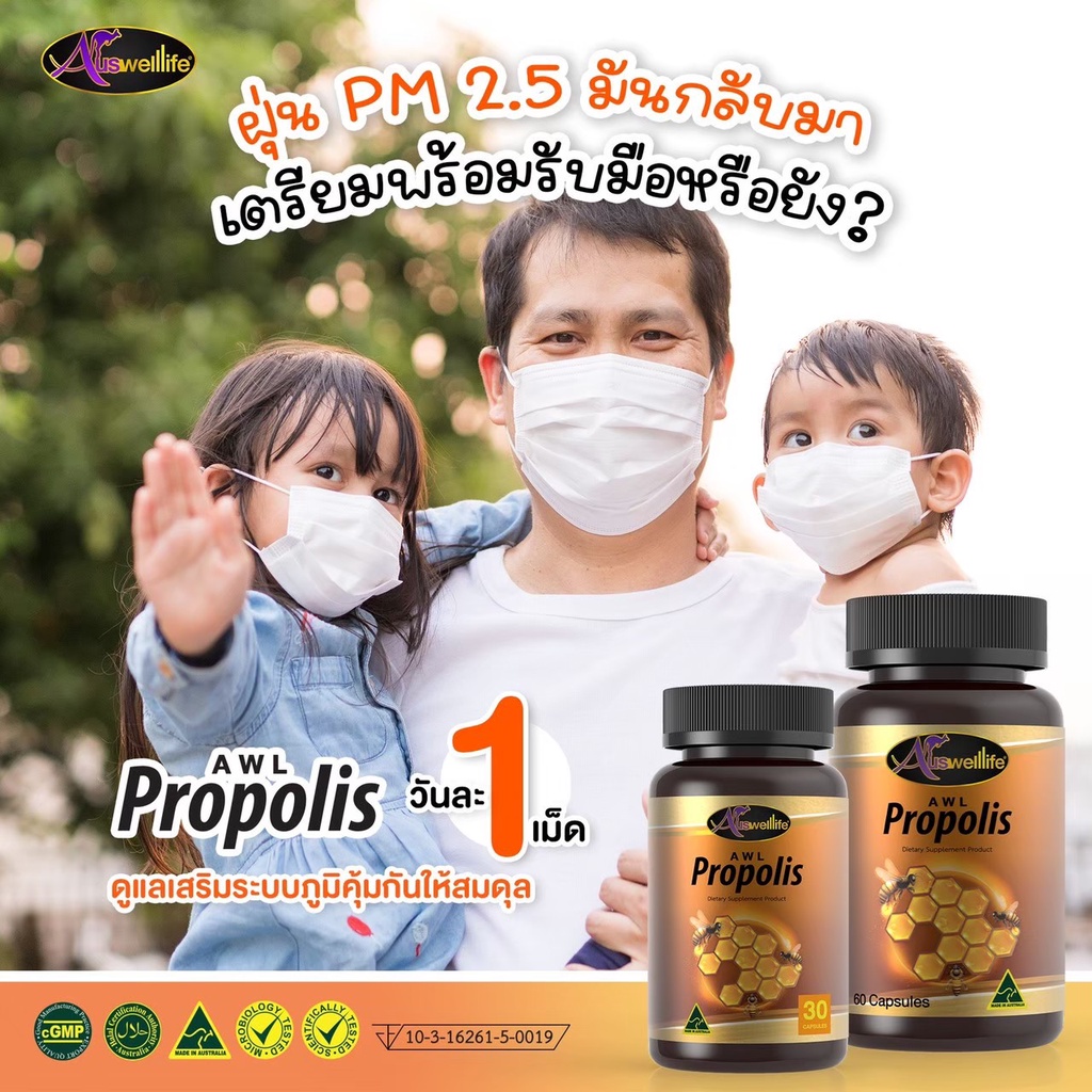 ซื้อ-2-ฟรี-1-auswelllife-propolis-สารสกัดจากรังผึ้งแท้-ภูมิคุ้มกันต่ำ-เสริมภูมิคุ้มกันให้ตัวเอง-เพียงวันละ-1-เม็ด