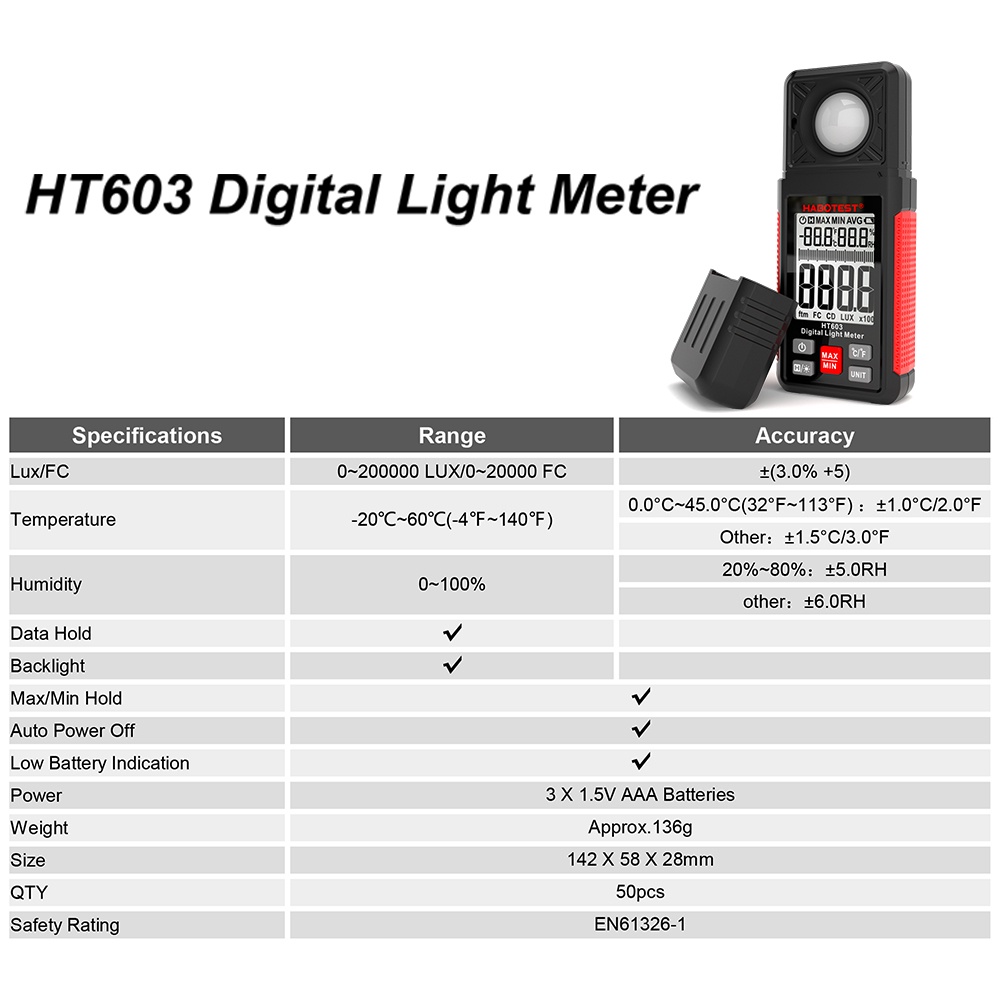 habotest-เครื่องวัดความสว่างแสงดิจิทัล-ht603-200000-lux-180-เซ็นเซอร์หมุนได้
