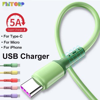 5A Type C Micro สายชาร์จซิงค์ข้อมูล USB สายชาร์จเร็วสําหรับ Iphone 11 12 13 14 7 8 Android