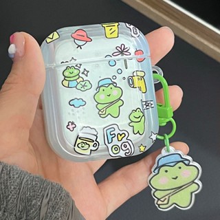 เคสหูฟัง ลายการ์ตูนกบน่ารัก สําหรับ Apple Airpods Pro 3 Airpod 1 2 3 Pro2