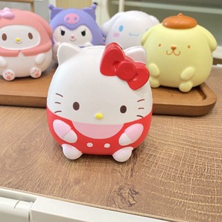 SANRIO ของเล่นบีบสกุชชี่ รูปตุ๊กตา Kuromi Cinnamoroll Mochi ช่วยบรรเทาความเครียด สไตล์เกาหลี สําหรับเด็ก