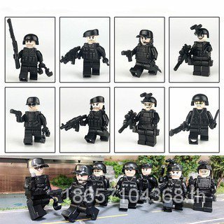บล็อกตัวต่อเลโก้ รูปทีมทหาร ขนาดเล็ก 12 ชิ้น