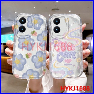 เคส Vivo Y02S เคส Vivo Y16 tpu เคสนิ่ม แบบใส ลายครีม เคสโทรศัพท์ NYW