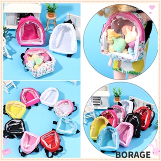 Borage ชุดกระเป๋าเป้สะพายหลังขนาดมินิ Diy สําหรับตกแต่งตุ๊กตา 1/6 Dolls Accessories Diy/Multicolor