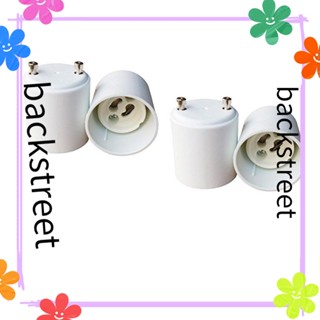 Backstreet ฐานโคมไฟฮาโลเจน CFL 4 ชิ้น ‎Porcelain อะแดปเตอร์ซ็อกเก็ตไฟ Pbt ทองแดง สีขาว ทนทาน Gu24 เป็น Gu10 สําหรับช่างไฟฟ้า