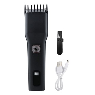 Professional ปรับจอแสดงผล LCD กันน้ำ Grooming USB แปรงทำความสะอาดแบบชาร์จ Clipper ผมแบบพกพาไร้สายลดราคา