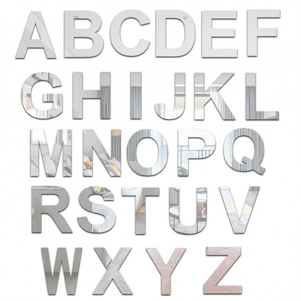 สติกเกอร์กระจก-ลายตัวอักษร-26-ตัว-ขนาด-10-ซม-x-8-ซม-x-1-ซม-สําหรับติดตกแต่งผนังห้องนอน-diy-1-ชิ้น