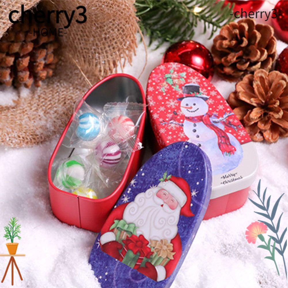 cherry3-กล่องขนม-ลายคริสต์มาส-ซานตาคลอส-สโนว์แมน-พร้อมฝาปิด-ขนาดเล็ก-2-ชิ้น